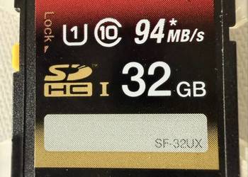 Karta pamięci Sony SDHC 32GB SF-UX UHS-I U1 94MB/s + etui szybka karta