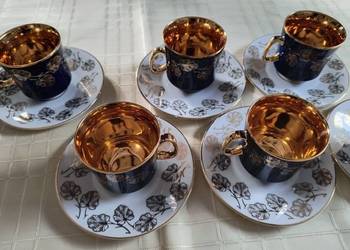6 porcelanowych filiżanek Vintage JSK Czechoslovakia