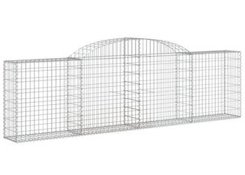 Kosze gabionowe 9 szt 300x30x80/100 cm galwanizowane żelazo WM-3146510