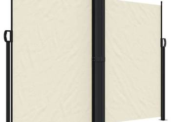 vidaXL Zwijana markiza boczna na taras, kremowa(SKU:4004640)