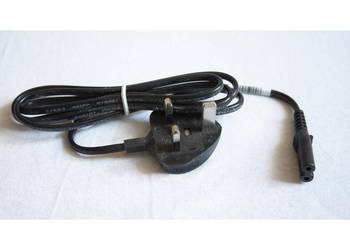 Kabel zasilający z bezpiecznikiem wtyczka angielska + ósemka