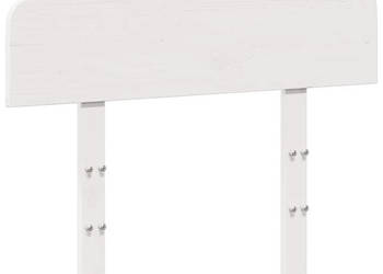 Wezgłowie do łóżka białe 90 cm lite drewno sosnowe WM-842519