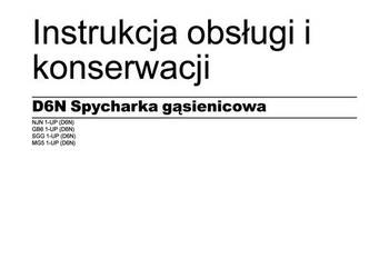 caterpillar D6N Spycharka Instrukcja obsługi DTR