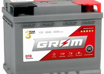 Akumulator GROM EFB START&STOP 60Ah 600A Ostrów Wielkopolski
