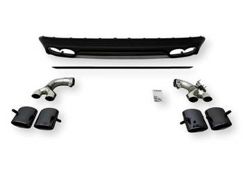 HEICO Volvo XC60 dyfuzor tylny + końcówki układu wydechowego T6 T8 Polestar