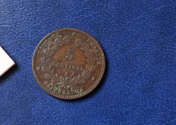 Stare monety 5 cent 1897 Francja