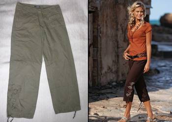 NOWE SPODNIE DAMSKIE * MICHELLE * - KHAKI R.S 36/38