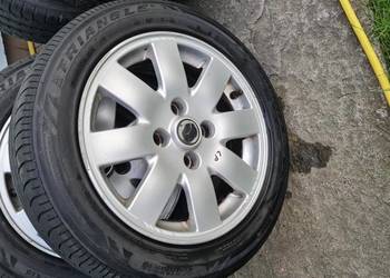 Sprzedam alufelgi 4 szt z oponami letnimi + dojazdówka nissan primera