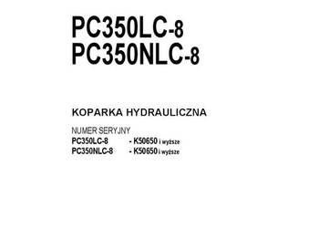 Instrukcja obsługi DTR Komatsu PC350LC-8 gąsienica
