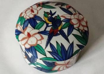 Pudełko porcelanowe vintage na drobiazgi