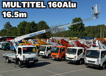 Nissan Cabstar Podnośnik Koszowy 16.5m Multitel 160 ALU Zwyżka UDT Wumag G…