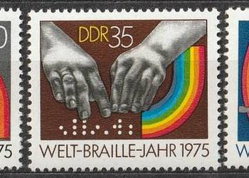 NIEMCY DDR NRD - ROK BRAILLE'A - 1975 - CZYSTE **