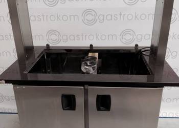 Stół chłodniczy sałatkowy z nadstawką i szybą 113x70 Plastmet