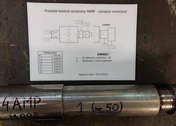 Wrzeciono do szlifierki 4AMP, Tacchella - do płaszczyzn