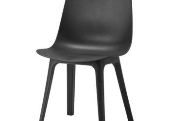 Krzesło IKEA ODGER w kolorze antracytowym.