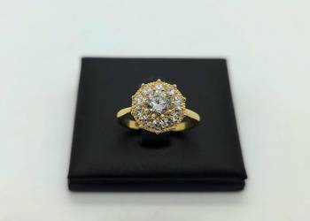 Nowy złoty pierścionek próby 585 - 3,76g (Rozmiar 15)