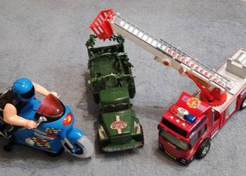 Zestaw straż pożarna, ciężarówka napęd i motor dźwięk i napęd