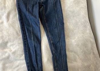 Spodnie jeansowe / dżinsy / jeansy skinny / rurki granatowe