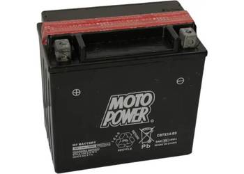 Akumulator motocyklowy 12Ah 200A MotoPower CBTX14-BS  L+