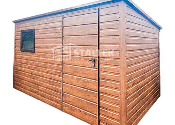 Schowek - Domek Ogrodowy 3,5x2m Drzwi - Okno Drewnopodobny ST142