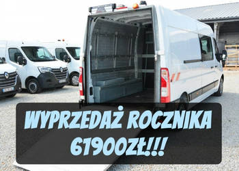Renault Master 7 osobowy brygadówka NAJAZD max pełna opcja servis regały