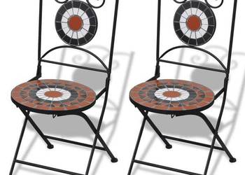 vidaXL 3-cz. zestaw mebli bistro z mozaiką(SKU:271773)