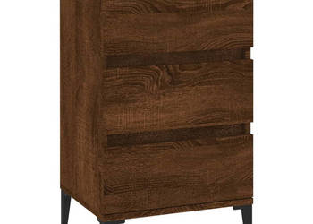 Szafka nocna brązowy dąb 40x35x70 cm materiał drewnopochodny WM-819675