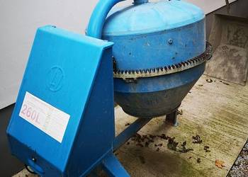 Betoniarka BWA 150, 260l 230v 1,5kW 3 mieszadła stan bdb
