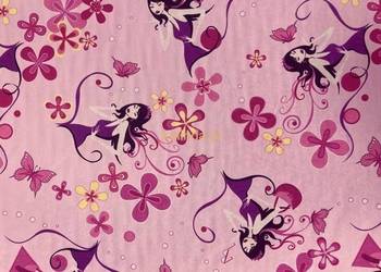 Tkanina tapicerska do pokoju dziecinnego Bajka 14 Magiczne Wróżki