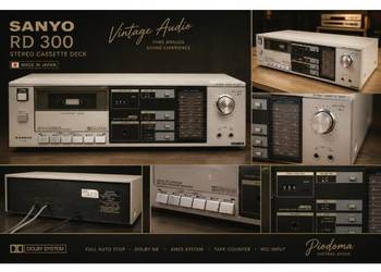 SANYO RD 300 – japoński magnetofon kasetowy Stereo Cassette Deck | Dolby | 