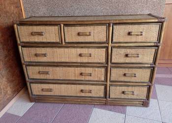 Rattanowa komoda BDB 120x84x39 cm, transport