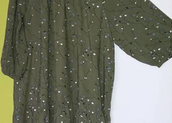 XXL(54/56) Oliwkowa tunika z falbanką Gina Benotti