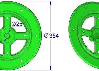 Tarcza zgarniacza fi 355