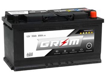 Akumulator 95Ah 850A GROM AGM START&STOP  Prawy Plus