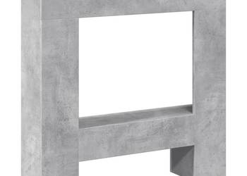 vidaXL Obudowa kominka, szarość betonu, 81x18x82 cm(SKU:854601)