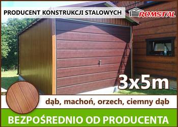 Mały Garaż Blaszany - Blaszak - Wiatka - Magazyn - Romstal -A49v2