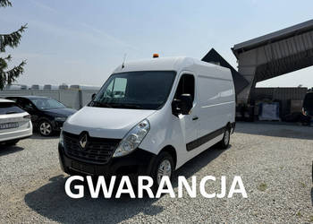 Renault Master średniak L2H2 3 osobowy blaszak pełna opcja regały 130KM