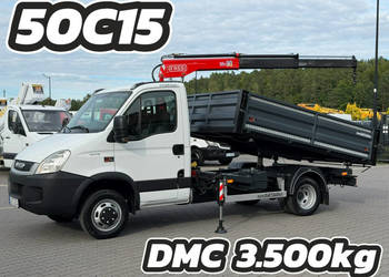 Iveco Daily 50C15 V DMC 3.5t Kat B Wywrotka 3-stronna + HDS FASSI (65C15,3…