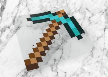 Naklejka MINECRAFT 8 x 8 cm creeper mine craft #1