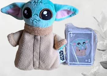 Maskotka Baby Yoda Grogu Star Wars zestaw z kartami