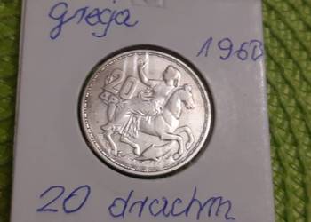 moneta srebrna Grecji z 1960r