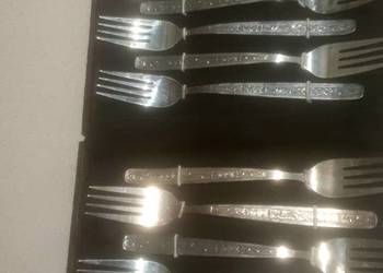 Sztućce Zsrr Mhuu 3p30k, alpaca, nowe srebro, melchior w kasecie! Prl