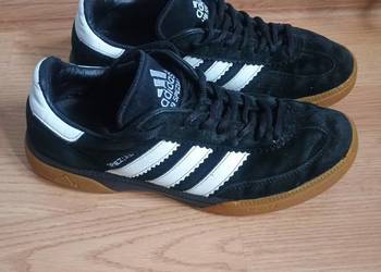 Buty Adidas Handball Spezial, czarno-białe , zamsz