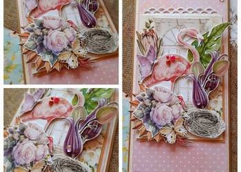 Kartka personalizowana handmade napis dowolny
