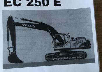 dtr instrukcja obsługi koparka Volvo EC250 E i inne
