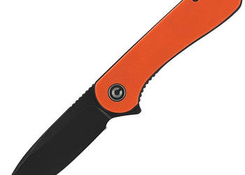 Nóż składany CIVIVI Elementum Flipper Orange G10, Black Stonewashed (C907Y)
