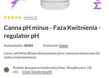 Nawozy Canna pH-Grow Bloom Organo Acid + nawóz do roślin zielonych POLECAM
