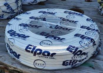 Przewody YDYp 3x1,5 ELPAR 100 mb