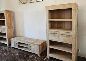 Meble do salonu z drzewa teak