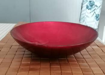 Patera porcelanowa z lat 70 w ciekawym kolorze purpurowyn